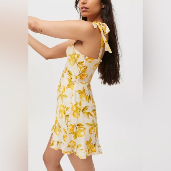 Urban Outfitters Jolene Linen Tie-Shoulder Mini Dress - Picture 7 of 10